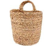 Wall Hanging Rattan Basket Planter Indoor Outdoor Hanging Rope Flower Plant Pot Basket Decor,Hanging Flowerpot Basket S