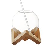 Cocktail Glass Cup Spherical Crystal Ball Glass Barware Gift with Rack Whisky Glass Ball Shape for Housewarming Attachments
