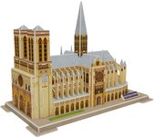 DAM. Puzle 3D de cartón de la Catedral de Notre Dame en París. 77 piezas. 38x21x28cm.