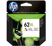 HP 62XL C2P07AE Tricolor Cartucho de Tinta Original Alto Rendimiento Compatible con Impresoras de Inyección de Tinta HP ENVY 5540, 5640, 7640; OfficeJet 200, 250, 5740