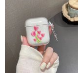 Flowers  For Apple Bluetooth AirPods Pro 2nd Protective Case Transparent soft case For Air pods 1/2/3 Generation With Keychain