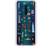 Funda compatible con Oppo Reno 2 - Be Unique Funda Gel New York
