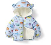 Baby Kids Thicken Plush Coats Children Down Cotton Outerwear Winter Plush Thick Jackets For Infants Boys Girls Cotton Coats