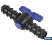 Válvula de Riego Cofan Tubos Ø16mm Negro | Apta para Manguera y Nebulizador