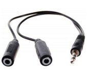 Cable de Audio 3Go Jack 3,5mm a 2x3,5mm 1.5m - Alta Calidad