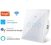 Tuya Wifi EU Smart Switches 1/2/3Gang Touch Light Switch Wall Sensor 433mhz RF Switches Smart Life for Alexa Google Home Alice