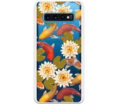 Funda original compatible con Samsung Galaxy S10 - Patron peces y flores
