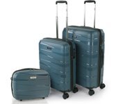 Jaslen - Juego Maletas Juego De Maletas De Viaje 3 Pzs. Maleta Mediana, Maleta Cabina, Neceser. Juego De Maletas Resistentes. Set De Viaje Candado TSA 161315B
