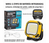 SUPER BRIGHT MOBILE WORK STRONG FLASHLIGHT 1800LM MULTI COLOR TEMPERATURE USB OUTPUT POWER BANK FUNCTION OUTDOOR 200W