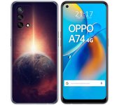 Tumundosmartphone Funda Gel Tpu para Oppo A74 4G diseño Tierra Dibujos