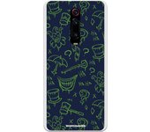Funda original compatible con Xiaomi Mi 9T (Redmi K20) - Batman Patt Villain Blue