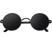 CGID E01 Estilo Vintage Retro Lennon Inspirado Círculo Metálico Redondo Gafas de Sol Polarizadas Hombre Mujer