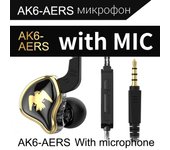 Original QKZ AK6 Ares Wired Earphone in-ear 3.5mm AUX HIFI Sound Detachable Wired Control With MIC Sports Running Music Earphone