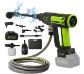100Bar sin escobillas Pistola de agua de alta presión para lavado de coches, ajuste de cuatro velocidades herramienta de riego de jardín para batería Makita de 18V