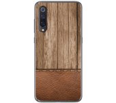 Tumundosmartphone Funda Gel Tpu para Xiaomi Mi 9 diseño Madera 09 Dibujos