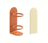 Soporte compacto para cepillo de dientes montado en la pared, estante sin perforaciones, almacenamiento eléctrico, accesorios de baño, 1 unidad