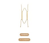 4/6/8/10/12 Inch Plate Dish Hangers Holder W-shaped Wall Display Decorative Invisible Spring Hanging Hook Golden  ﻿
