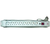 Base 8 tomas con protector de sobrecargas y sobretensiones Blanca Electro DH 36.257/B 8430552121816