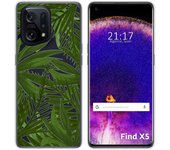 Funda Silicona Transparente para Oppo Find X5 5G diseño Jungla Dibujos