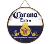 Vintage Round Beer Brand Wooden Sign Retro Wood Sign Poster Wall Art Hanging Board Decor for Bar Club Man Cave Home Fun Gift