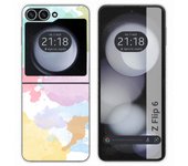 Tumundosmartphone Funda Carcasa Dura para Samsung Galaxy Z Flip 6 5G diseño Acuarela 11 Dibujos