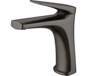 Imex pisa BDD055-1BGM Delos grifo monomando sobre re para lavabo en latón negro metalizado