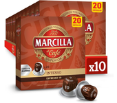 Café Marcilla Intenso Capsulas - Pack 10 - 200 Cápsulas - Qumir