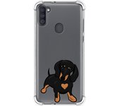 Funda Silicona Antigolpes para Samsung Galaxy A11 / M11 diseño Perros 04 Dibujos