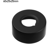 New Black Shower Faucet Decorative Cover Chrome Finish Stainless Steel Water Pipe Wall Covers Bathroom Accessories