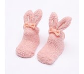 0-24M Fleece Newborn Baby Girls Socks Soft Cute Rabbit Infant Socks For Girls Winter Baby Accessories