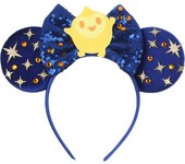 Newest Disney Mickey Mouse Ears Headband Kid Adult Festival Party Sequins 5" Bow Headband Women Baby Girl Party Hair Accessories