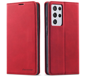 UltraSlim Magnetic Flip Leather Case for Samsung Galaxy S23 S22 Ultra S21 S20 FE S10 S9 S8 Plus S7 Note 8 9 10 20 Ultra