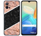 Funda Silicona para Vivo Y55 5G diseño Mármol 07 Dibujos