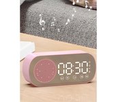 Altavoz Bluetooth inalámbrico, Mini altavoz de despertador inteligente AI