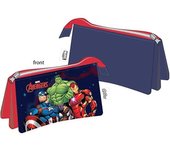 Bolsos Hf Portatodo Triple Avengers Marvel 21x11cm. Producto Oficial Producto Escolar Para Niños y Niñas Estuches y Cajas de Lápices