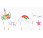 Oh yeah photocall unicornio set de 5 piezas