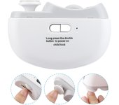 Cortaúñas Eléctrico Automático USB con Cepillo de Limpieza - Herramientas de Manicura y Pedicura