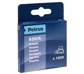 Petrus - CAJA 1200U. GRAPAS PETRUS 530/6 COBREADAS 77513