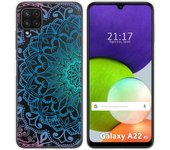 Funda Silicona Transparente para Samsung Galaxy A22 4G / M22 diseño Mandala Dibujos