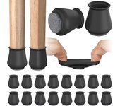 16pcs Chair Leg Floor Protectors, Silicone Covers To Protect Floors Felt Bottom Furniture Non Slip Protector Pads Caps