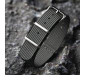 Braided Nylon Strap 20MM 22MM Black Green Grey Blue Slightly Elasticated Soft Breathable Wear-Rresistant G10 Adapte Soldier