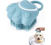 Cuchillo de baño para mascotas, dispensador de masaje, Cuchillo de Ducha de silicona, Azul