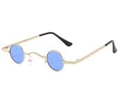 Gafas de sol retro de hip-hop, montura pequeña, redondas, para celebridades de Internet, para tiro callejero, mini gafas de sol modernas para hombres y mujeres, divertidas.