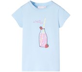 Camiseta infantel Azul claro 116