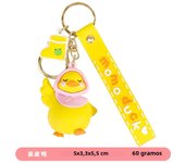 Internet Celebrity Momo Duck Keychain Pendant Cute Cartoon Little Duck Doll Bag Pendant Car Keychain Pendant