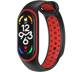 Strap For Xiaomi Mi Band 7 4 3 6 nfc Silicone Wristband Bracelet Replacement For Xiaomi Band 8 7 3 5 6 nfc two-Color TPU Strap