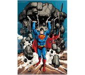 Puzzle 3d lenticular dc comics superman levantando escombros 300 piezas