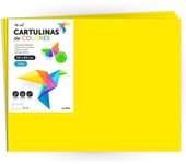 m-office Cartulina 50x65cm 180gr de Colores Fluor para Manualidades