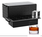 - Bandeja de Cubitos de Hielo Transparente para Whisky: Máquina de 2 Pulgadas, Bandeja Grande de Silicona Cuadrada para Bourbon Old