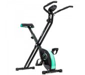 Cecotec 7012 X-Bike. Bicicleta Estática Plegable con Volante de Inercia de 2 5 Kg y Sistema Silence Fit Ergonómica Manillar y Sillín Regulable Pulsómetro Pantalla LCD Ruedas Peso máximo 100 Kg